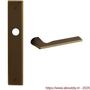 Mandelli1953 1460 PC55 Kiri deurkruk op langschild 240x40 mm PC55 mat brons - A21014577 - afbeelding 1