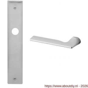 Mandelli1953 1460L blind Kiri deurkruk gatdeel op langschild 240x40 mm blind linkswijzend mat chroom - A21016071 - afbeelding 1