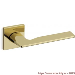 Mandelli1953 1461 Kiri deurkruk op rozet 50x50x6 mm messing gepolijst - A21009079 - afbeelding 1