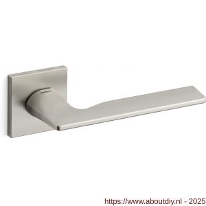 Mandelli1953 1461R Kiri deurkruk gatdeel op rozet 50x50x6 mm rechtswijzend nikkel - A21009721 - afbeelding 1