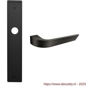 Mandelli1953 1500R Nuria deurkruk gatdeel rechtswijzend op langschild 240x40 mm blind grafiet - A21015714 - afbeelding 1