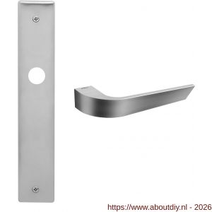 Mandelli1953 1500R PC92 Nuria deurkruk gatdeel op langschild 240x40 mm PC92 rechtswijzend mat chroom - A21016126 - afbeelding 1