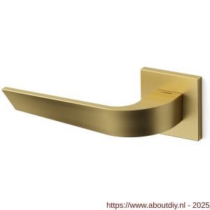 Mandelli1953 1501L Nuria deurkruk gatdeel op rozet 50x50x6 mm linkswijzend mat messing - A21009726 - afbeelding 1