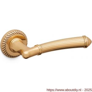 Mandelli1953 1511 Aurora deurkruk op rozet 51x10 mm 24k goud - A21014481 - afbeelding 1