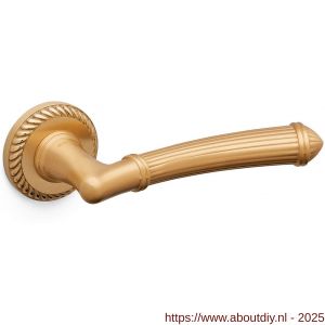Mandelli1953 1511 Aurora deurkruk op rozet 51x10 mm mat messing-messing gepolijst - A21014491 - afbeelding 1