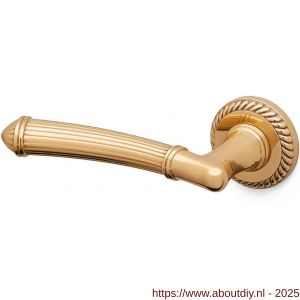 Mandelli1953 1511L Aurora deurkruk gatdeel op rozet 51x10 mm linkswijzend 24k goud - A21015171 - afbeelding 1