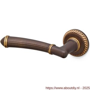 Mandelli1953 1511L Aurora deurkruk gatdeel op rozet 51x10 mm linkswijzend mat brons - A21015243 - afbeelding 1