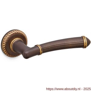 Mandelli1953 1511R Aurora deurkruk gatdeel op rozet 51x10 mm rechtswijzend mat brons - A21015244 - afbeelding 1