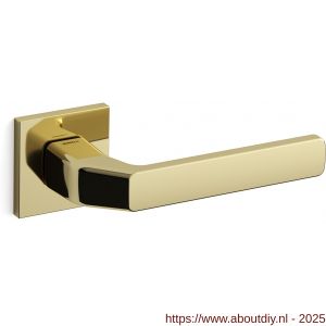 Mandelli1953 1601 fenix deurkruk op rozet 50x50x6 mm messing gepolijst - A21009088 - afbeelding 1