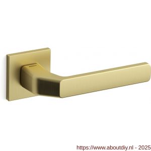 Mandelli1953 1601 fenix deurkruk op rozet 50x50x6 mm mat messing - A21009087 - afbeelding 1