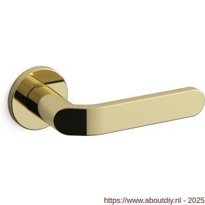 Mandelli1953 1611 Callas deurkruk op rozet 51x6 mm messing gepolijst - A21009096 - afbeelding 1