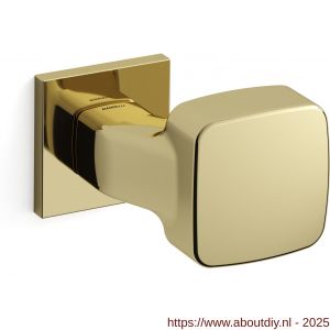 Mandelli1953 1621 Carré deurkruk op rozet 50x50x6 mm messing gepolijst - A21009100 - afbeelding 1