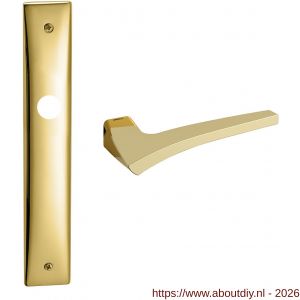Mandelli1953 1630 PC72 Astrid deurkruk op langschild 240x40 mm PC72 messing gepolijst - A21014900 - afbeelding 1