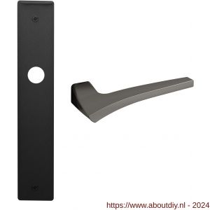 Mandelli1953 1630R Astrid deurkruk gatdeel rechtswijzend op langschild 240x40 mm blind grafiet - A21015672 - afbeelding 1