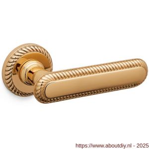 Mandelli1953 1641 Coco deurkruk op rozet 51x10 mm messing gepolijst - A21014479 - afbeelding 1