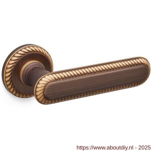 Mandelli1953 1641R Coco deurkruk gatdeel op rozet 51x10 mm rechtswijzend mat brons - A21015232 - afbeelding 1