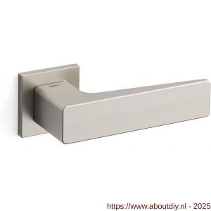 Mandelli1953 1651R Virgo deurkruk gatdeel op rozet 50x50x6 mm rechtswijzend mat nikkel - A21011774 - afbeelding 1