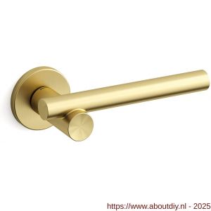 Mandelli1953 1671 Bilbao deurkruk op rozet 51x6 mm mat messing - A21009110 - afbeelding 1