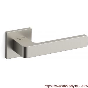 Mandelli1953 1681R Lario deurkruk gatdeel op rozet 50x50x6 mm rechtswijzend mat nikkel - A21009793 - afbeelding 1