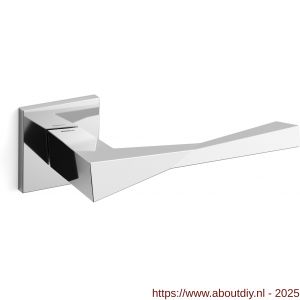 Mandelli1953 1691 Twee deurkruk op rozet 50x50x6 mm chroom - A21009117 - afbeelding 1