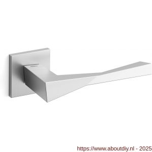 Mandelli1953 1691 Twee deurkruk op rozet 50x50x6 mm mat chroom - A21009119 - afbeelding 1