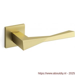Mandelli1953 1691 Twee deurkruk op rozet 50x50x6 mm mat messing - A21009120 - afbeelding 1
