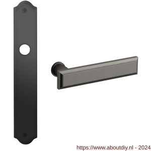 Mandelli1953 1740R BB56 Kuki deurkruk gatdeel rechtswijzend op langschild 282x48 mm BB56 grafiet - A21015687 - afbeelding 1