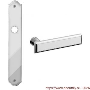 Mandelli1953 1740R Kuki deurkruk gatdeel op langschild 282x48 mm rechtswijzend chroom - A21015911 - afbeelding 1