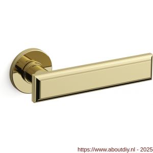 Mandelli1953 1741 Kuki deurkruk op rozet 50x6 mm messing gepolijst - A21009138 - afbeelding 1