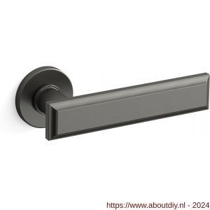 Mandelli1953 1741R Kuki deurkruk gatdeel op rozet 50x6 mm rechtswijzend grafiet - A21009831 - afbeelding 1