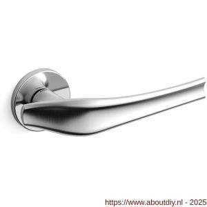 Mandelli1953 1791 Aqualung deurkruk op rozet 51x6 mm chroom-mat chroom - A21009150 - afbeelding 1