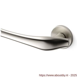 Mandelli1953 1791L Aqualung deurkruk gatdeel op rozet 51x6 mm linkswijzend mat nikkel - A21009872 - afbeelding 1