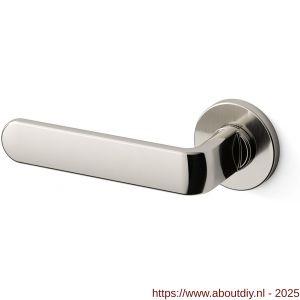Mandelli1953 1801L PP33 deurkruk gatdeel linkswijzend op rozet 51x6 mm nikkel gepolijst - A21009882 - afbeelding 1