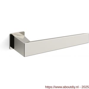 Mandelli1953 1831R 40+Uno deurkruk gatdeel op rozet 29x29x2 mm rechtswijzend nikkel gepolijst - A21015290 - afbeelding 1