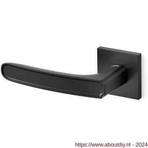 Mandelli1953 1871L Frame Q deurkruk gatdeel op rozet 50x50x6 mm linkswijzend mat zwart - A21011791 - afbeelding 1