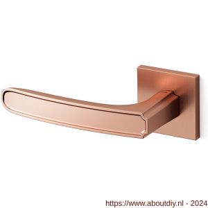 Mandelli1953 1871L Frame Q deurkruk gatdeel op rozet 50x50x6 mm linkswijzend rose goud - A21015129 - afbeelding 1
