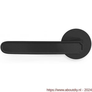 Mandelli1953 1881L Frame deurkruk gatdeel op rozet 51x6 mm linkswijzend mat zwart - A21011800 - afbeelding 1