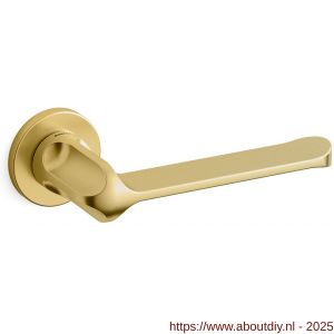 Mandelli1953 1921 MM80 deurkruk op rozet 51x6 mm mat messing - A21011808 - afbeelding 1