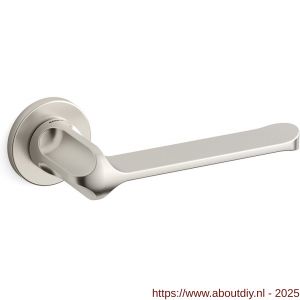 Mandelli1953 1921R MM80 deurkruk gatdeel op rozet 51x6 mm rechtswijzend mat nikkel - A21011813 - afbeelding 1