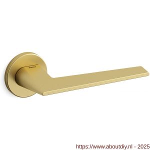 Mandelli1953 1941 Aries deurkruk op rozet 51x6 mm mat messing - A21011832 - afbeelding 1