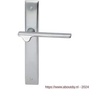Mandelli1953 3190R PC92 Ara deurkruk gatdeel rechtswijzend op langschild 240x40 mm PC92 mat chroom-chroom - A21015777 - afbeelding 1