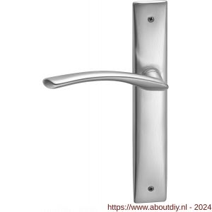 Mandelli1953 350L Zoom deurkruk gatdeel linkswijzend op langschild blind mat chroom - A21017608 - afbeelding 1