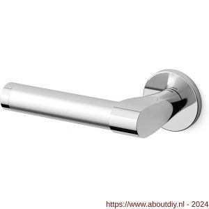 Mandelli1953 361L Tuc deurkruk gatdeel op rozet 51x6 mm linkswijzend chroom-mat chroom - A21009898 - afbeelding 1