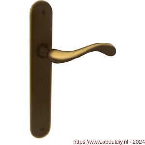 Mandelli1953 450 BB56 Ande deurkruk op langschild 238x40 mm BB56 mat brons - A21014532 - afbeelding 1