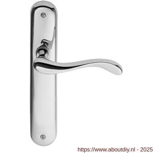 Mandelli1953 450 PC85 Ande deurkruk op langschild 238x40 mm PC85 chroom - A21014125 - afbeelding 1