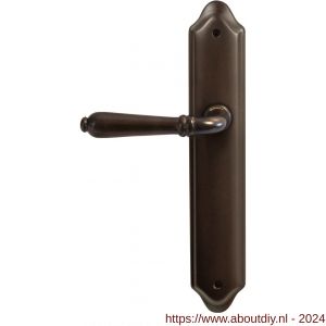 Mandelli1953 530L BB56 Sevilla deurkruk gatdeel linkswijzend op langschild 260x47 mm BB56 antiek brons - A21013435 - afbeelding 1
