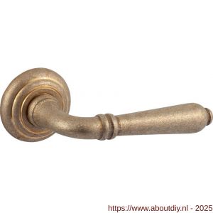 Mandelli1953 531 Sevilla deurkruk op rozet 51x12 mm messing getrommeld - A21014501 - afbeelding 1