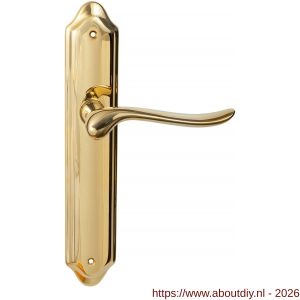 Mandelli1953 690 BB72 Rondo deurkruk op langschild 260x47 mm BB72 messing gepolijst - A21013598 - afbeelding 1
