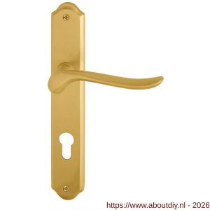 Mandelli1953 690 PC85 Rondo deurkruk op langschild 260x47 mm PC85 mat messing - A21013626 - afbeelding 1