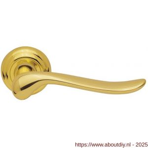 Mandelli1953 691 Rondo deurkruk op rozet 51x12 mm messing gepolijst - A21013655 - afbeelding 1